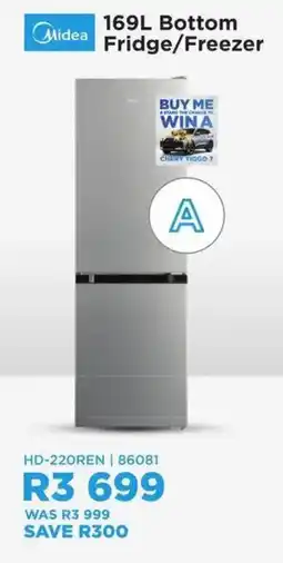 Hirsch's Midea 169L Bottom Fridge/Freezer offer