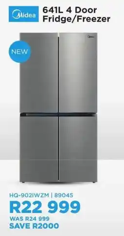 Hirsch's Midea 641L 4 Door Fridge/Freezer offer