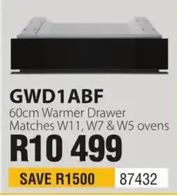 Hirsch's GWD1ABF 60cm Warmer Drawer offer