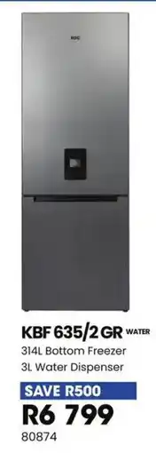 Hirsch's KIC Bottom Freezer with Water Dispenser offer