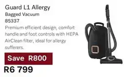 Hirsch's Guard L1 Allergy Bagged Vacuum offer