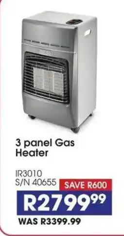 Hirsch's 3 panel Gas Heater offer