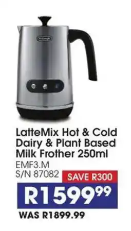 Hirsch's DeLonghi LatteMix Hot & Cold Dairy & Plant Based Milk Frother offer