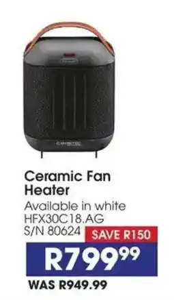 Hirsch's Ceramic Fan Heater offer