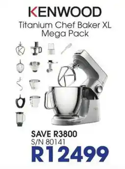 Hirsch's KENWOOD Titanium Chef Baker XL Mega Pack offer
