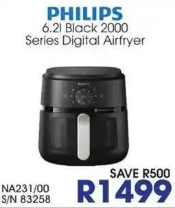 Hirsch's PHILIPS 6.2l Black 2000 Series Digital Airfryer offer