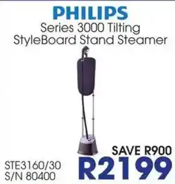 Hirsch's PHILIPS Series 3000 Tilting StyleBoard Stand Steamer offer