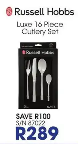 Hirsch's Russell Hobbs Luxe Cutlery Set offer