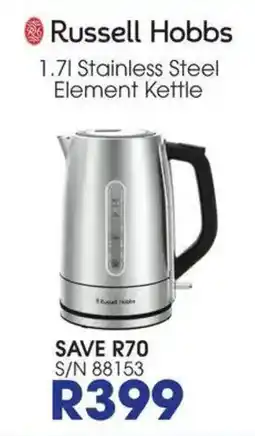 Hirsch's Russell Hobbs 1.7l Stainless Steel Element Kettle offer