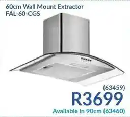 Hirsch's 60cm Wall Mount Extractor FAL-60-CGS offer