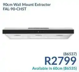 Hirsch's 90cm Wall Mount Extractor FAL-90-CHST offer