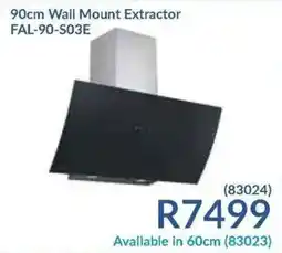 Hirsch's 90cm Wall Mount Extractor FAL-90-S03E offer