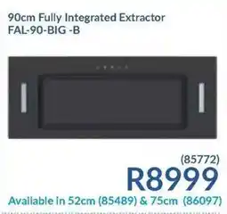 Hirsch's 90cm Fully Integrated Extractor FAL-90-BIG-B offer