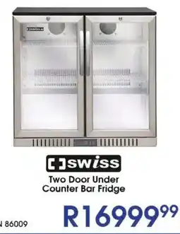Hirsch's C Swiss Two Door Under Counter Bar Fridge offer