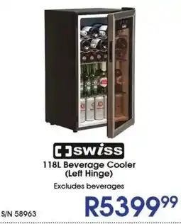 Hirsch's swiss 118L Beverage Cooler (Left Hinge) offer