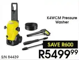 Hirsch's K4WCM Pressure Washer offer