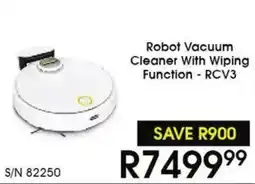 Hirsch's Robot Vacuum Cleaner With Wiping Function - RCV3 offer