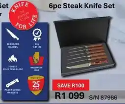 Hirsch's Snappy Chef Steak Knife Set offer