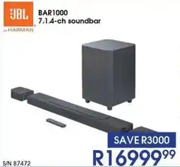 Hirsch's JBL BAR1000 7.1.4-ch soundbar offer