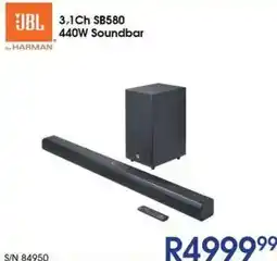 Hirsch's JBL 3.1Ch SB580 440W Soundbar offer