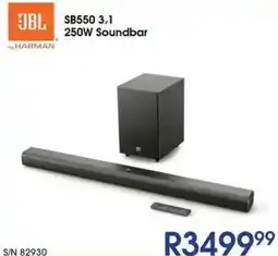 Hirsch's JBL SB550 3,1 Soundbar offer