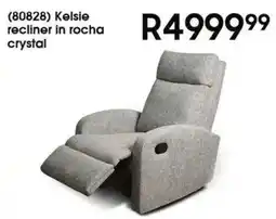 Hirsch's Kelsie recliner in rocha crystal offer