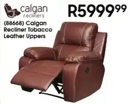 Hirsch's Calgan Recliner Tobacco Leather Uppers offer