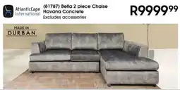 Hirsch's AtlanticCape International Bella 2 piece Chaise Havanna Concrete offer