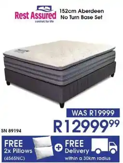 Hirsch's Rest Assured 152cm Aberdeen No Turn Base Set offer