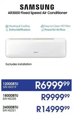 Hirsch's SAMSUNG AR3000 Fixed Speed Air Conditioner offer