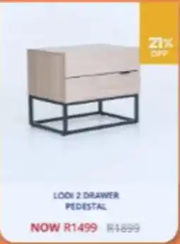 Decofurn LODI 2 DRAWER PEDESTAL offer