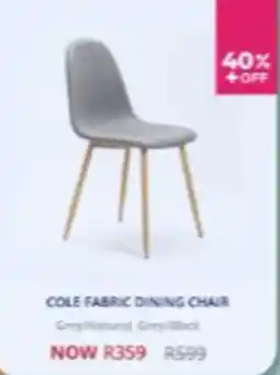 Decofurn COLE FABRIC DINING CHAIR offer