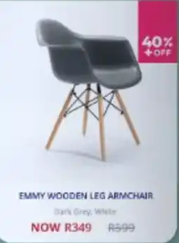Decofurn EMMY WOODEN LEG ARMCHAIR offer