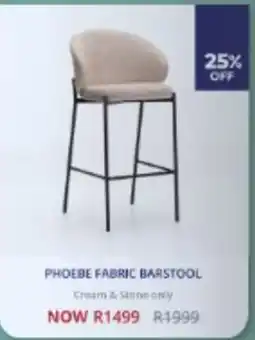 Decofurn PHOEBE FABRIC BARSTOOL offer