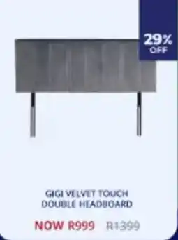 Decofurn GIGI VELVET TOUCH DOUBLE HEADBOARD offer