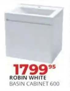 Easy Build ROBIN WHITE BASIN CABINET 600 offer