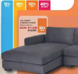 Decofurn GIA FABRIC CORNER CHAISE offer