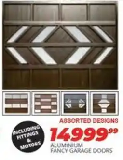 Easy Build ALUMINIUM FANCY GARAGE DOORS Assorted offer
