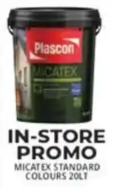 Easy Build Plascon Micatex Standard Colours offer