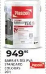 Easy Build Plascon Barrier Tex Pva Standard Colours offer