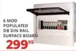 Easy Build 6 mod populated db din rail surface board offer
