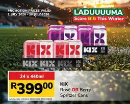 Jumbo KIX Spritzer Cans offer