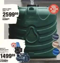 Build It AFRICA TANKS Water Tank 2500L offer