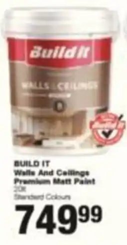 Build It Build It Walls And Ceilings Premium Matt Paint offer