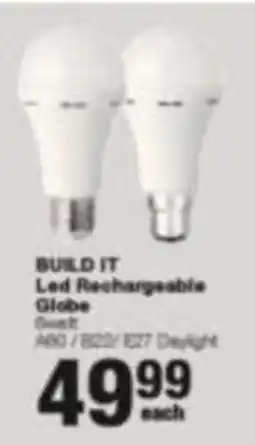 Build It BUILD IT Led Rechargeable Globe offer
