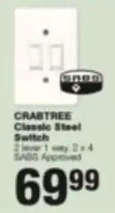 Build It CRABTREE Classic Steel Switch offer