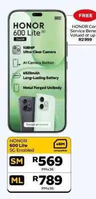 MTN HONOR 600 Lite 5G Enabled offer