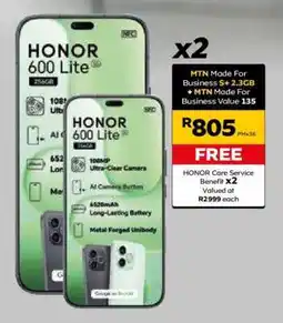 MTN HONOR 600 Lite offer