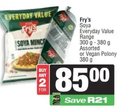 Spar Fry’s Soya Everyday Value Range offer
