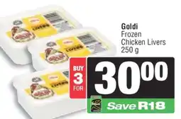 Spar GOLDI FROZEN CHICKEN LIVERS offer